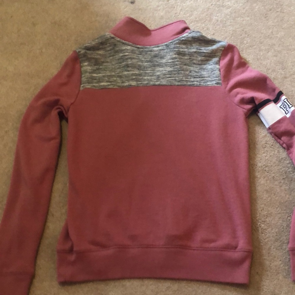 PINK VS pink quarter zip up, long sleeve top - Picture 4 of 4